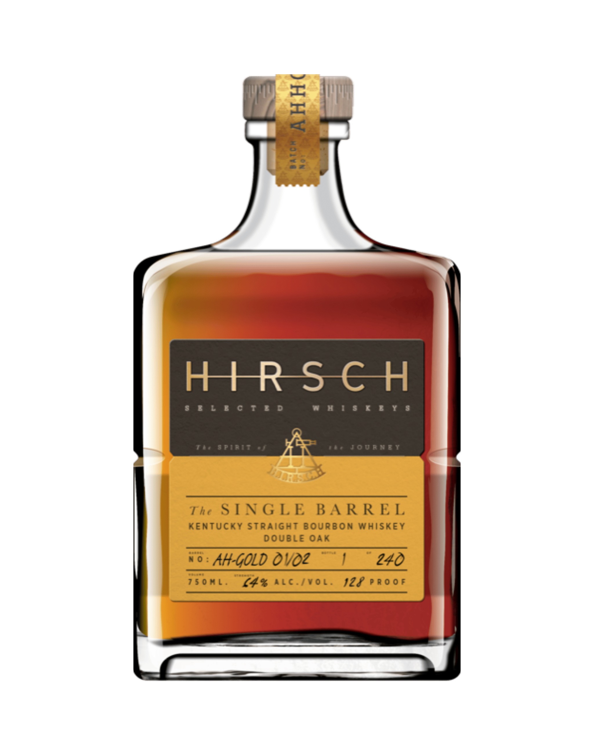 HIRSCH The Single Barrel Double Oak whiskey bottle