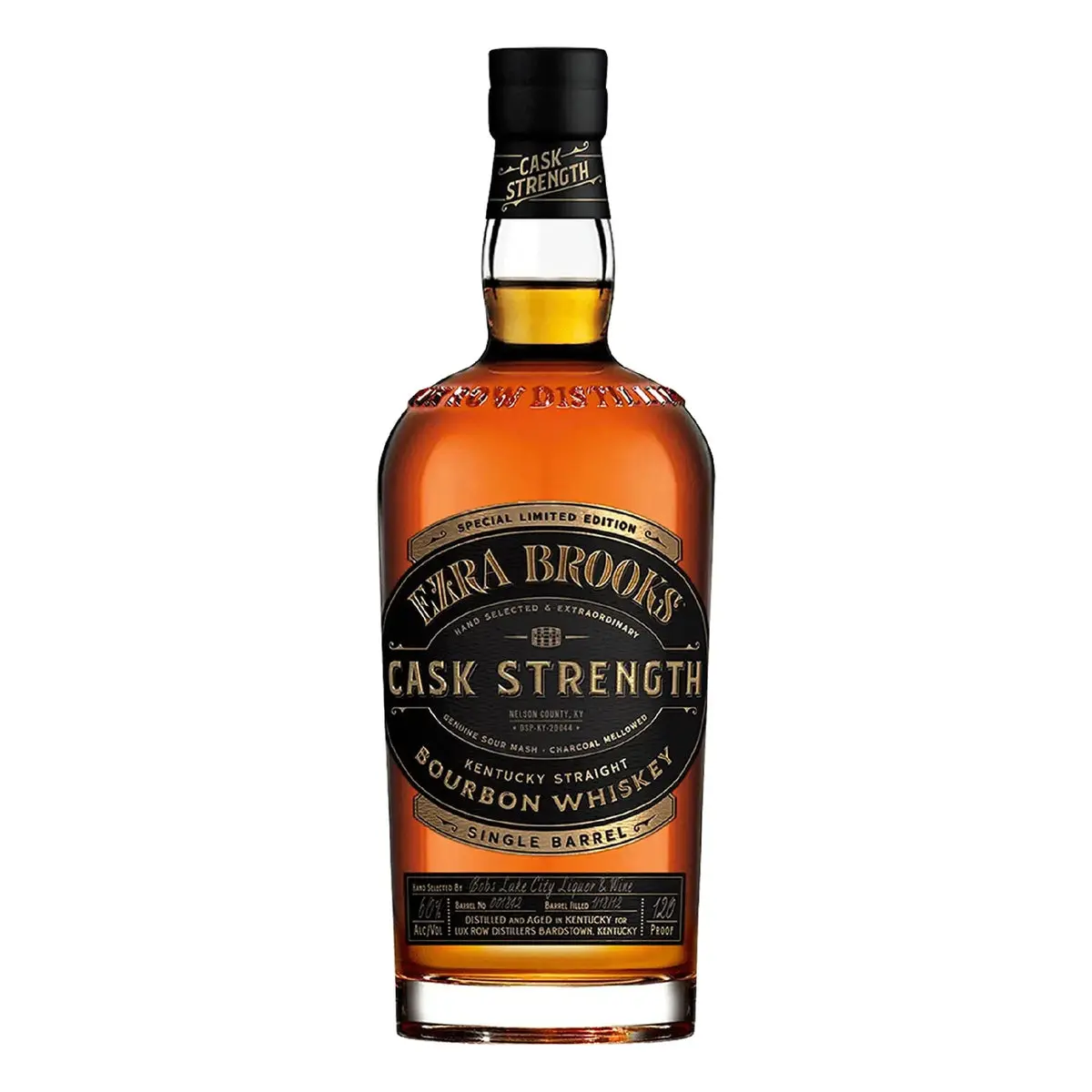 Ezra Brooks Cask Strength Single Barrel Bourbon 750 mL bottle