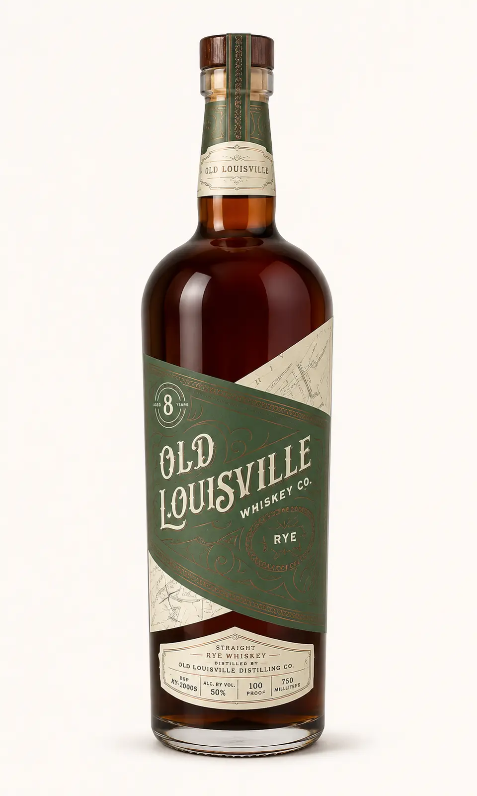 Old Louisville 8 Year Straight Rye 750 mL bottle